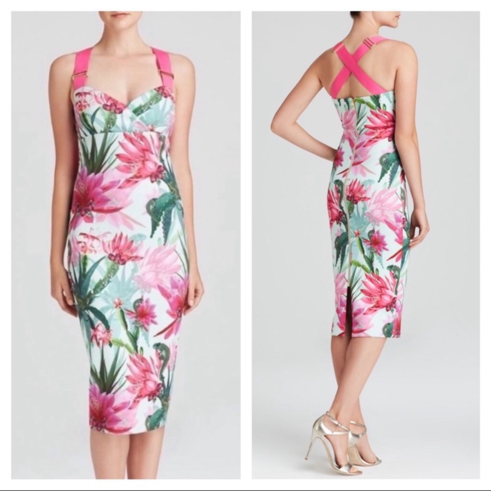 Ted Baker Carpel Chameleon Midi Dress Tropical